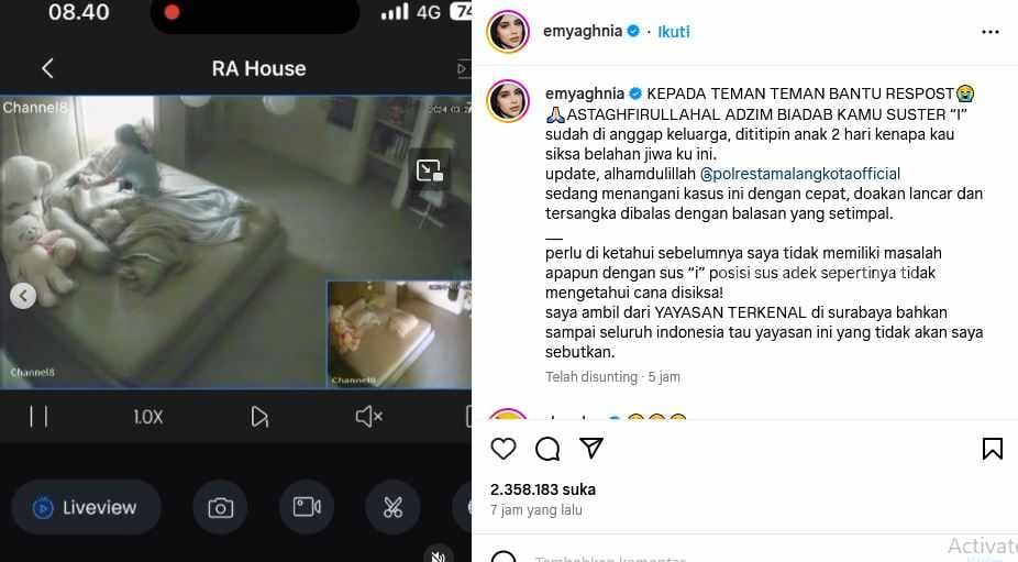 Selebgram Malang Unggah Foto Anak Dianiaya Suster Pengasuh: Polisi Tangkap Pelaku