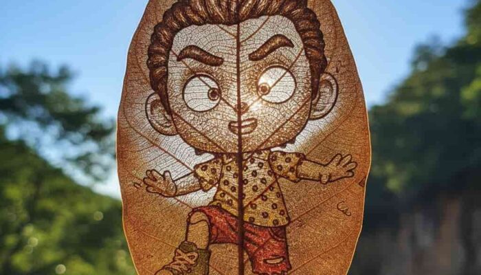 AI Ciptakan Seni Ukir Daun Kering Lonjong dengan Detail Presisi di Gemini dan ChatGPT