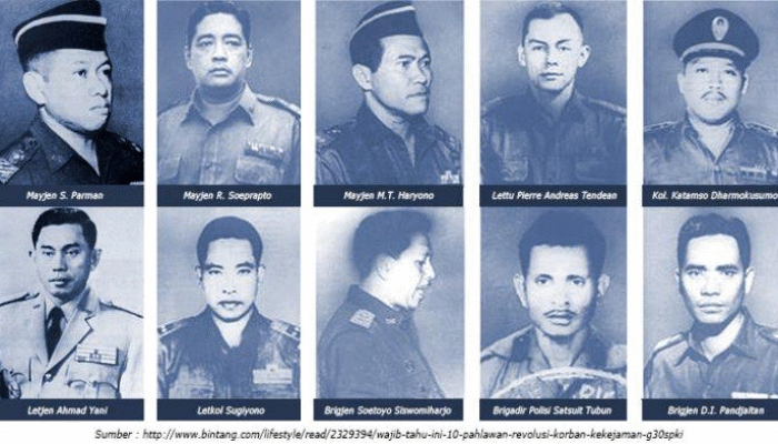 Daftar Lengkap 10 Pahlawan Revolusi Korban G30S/PKI yang Gugur Demi Bangsa