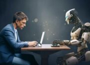 Tren Prompt AI Miniatur Sedang Bekerja di Depan Komputer Viral di ChatGPT dan Gemini