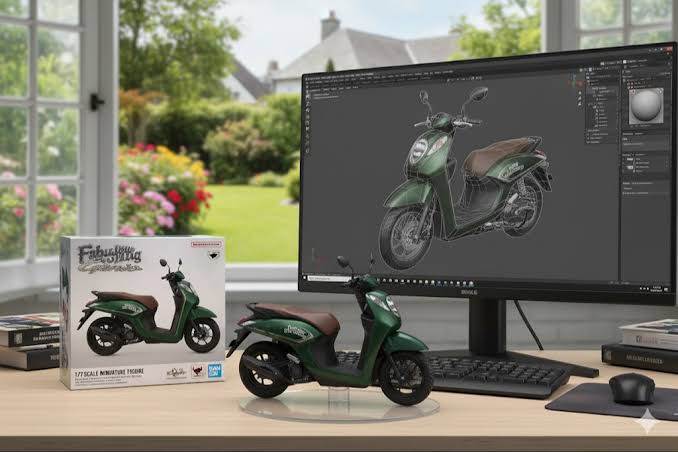 Prompt Miniatur Motor Viral di Facebook dan Twitter untuk Konten AI yang Estetik