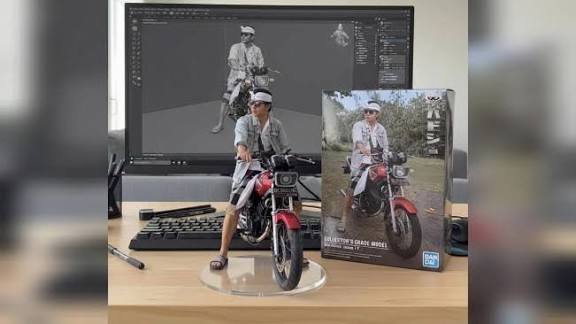 Prompt Sepeda Motor Miniatur Viral Pakai WhatsApp Meta AI
